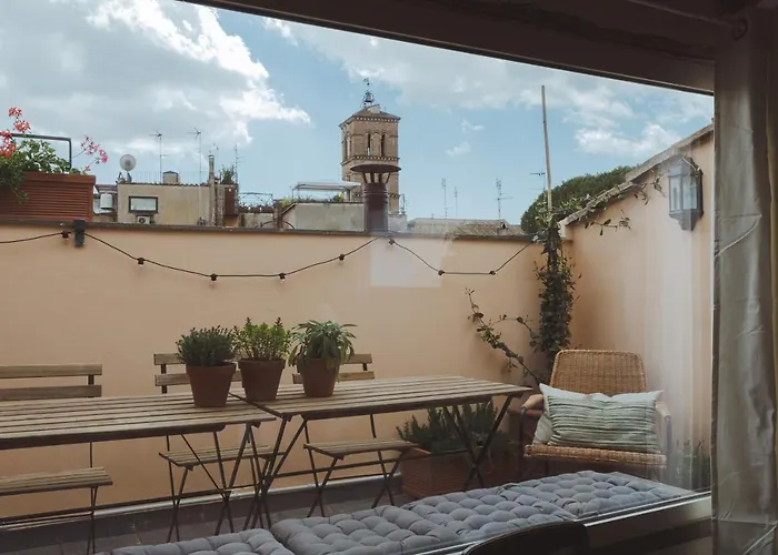 Amazing With Terrace Or Rooftop In Trastevere * Rom